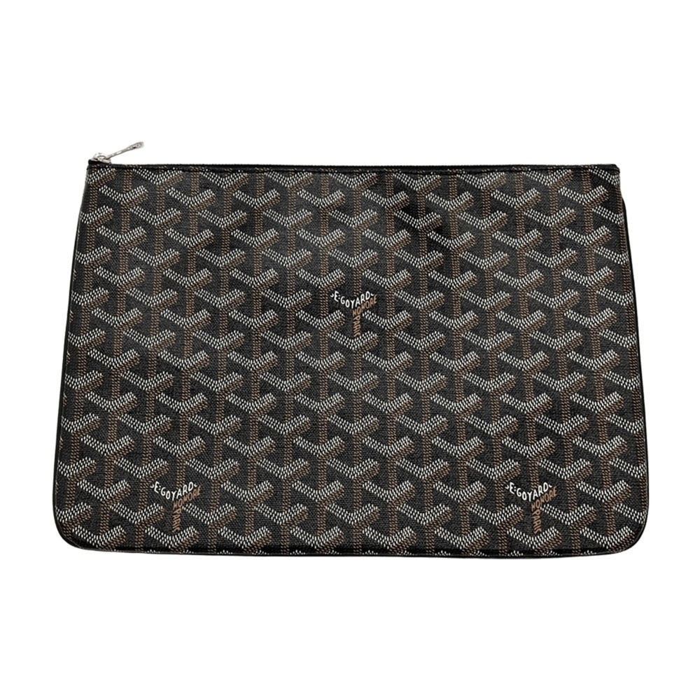 Goyard Senat MM Second Bag Clutch Black PVC GOYARD
